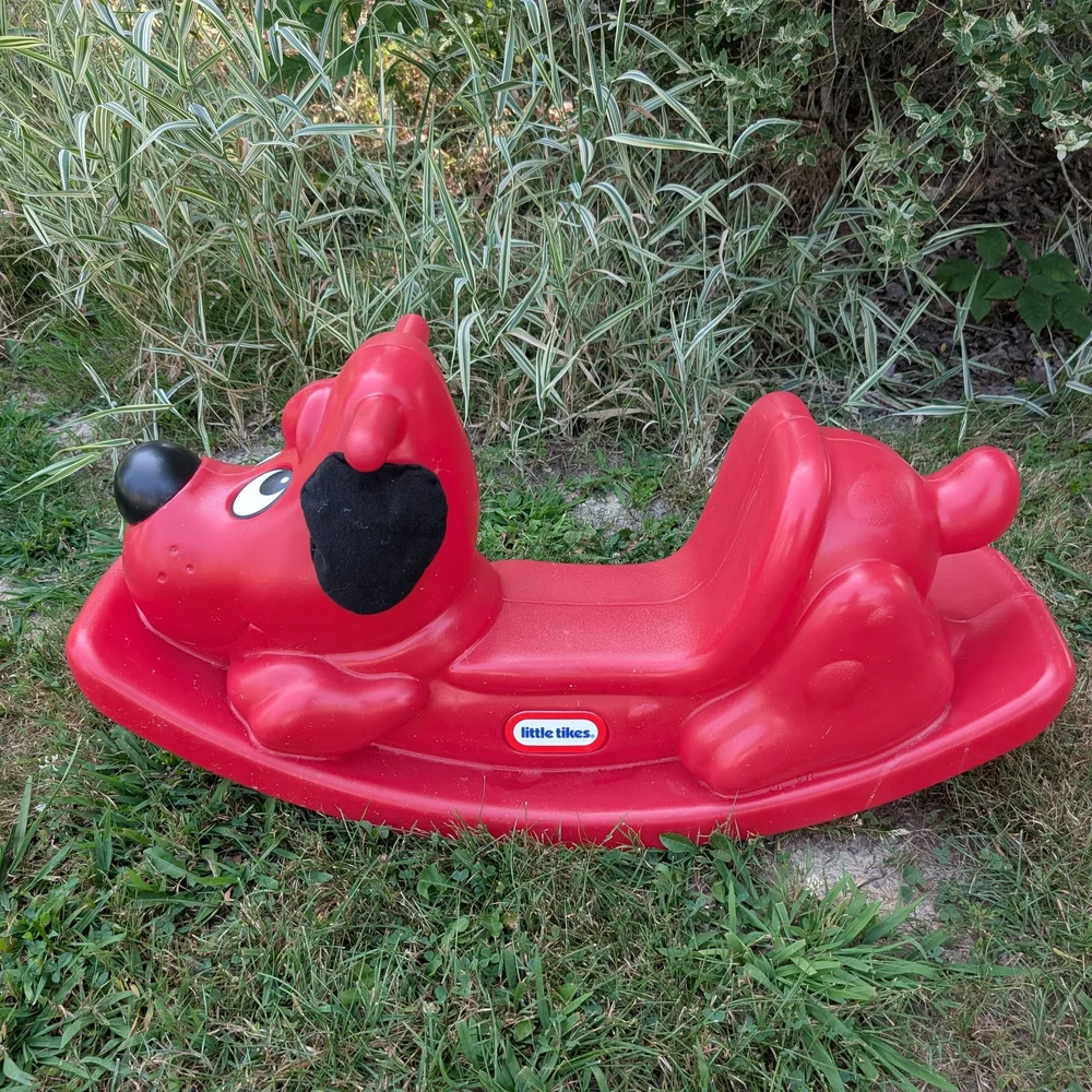 LITTLE TIKES Red Rocking Dog Toy Rocker Riding Toy Rocking Horse - Picture 2 of 9